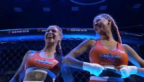 ufc fighters flash|Female boxer celebrates her victory by flashing the。